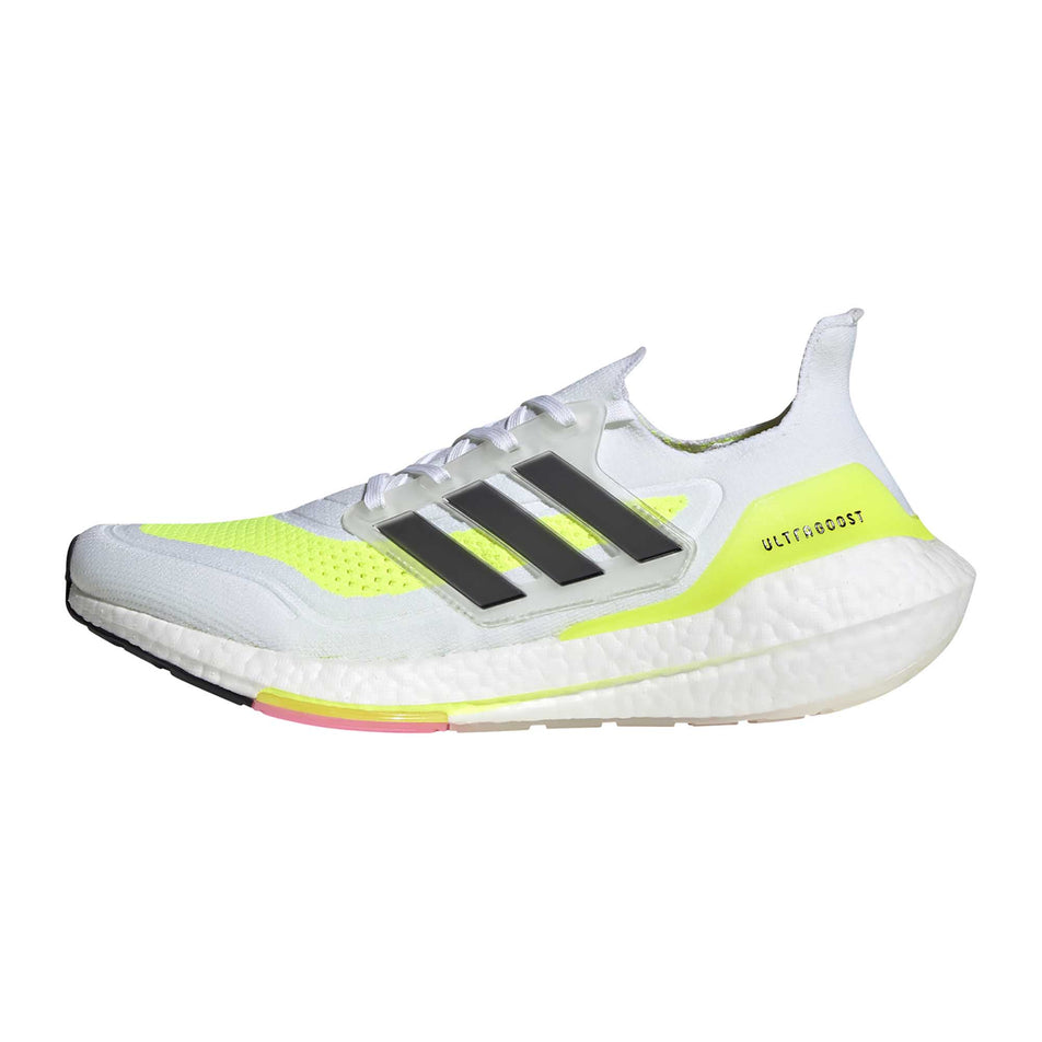 The left shoe from a pair of men's adidas Ultraboost 21 (6893318766754)