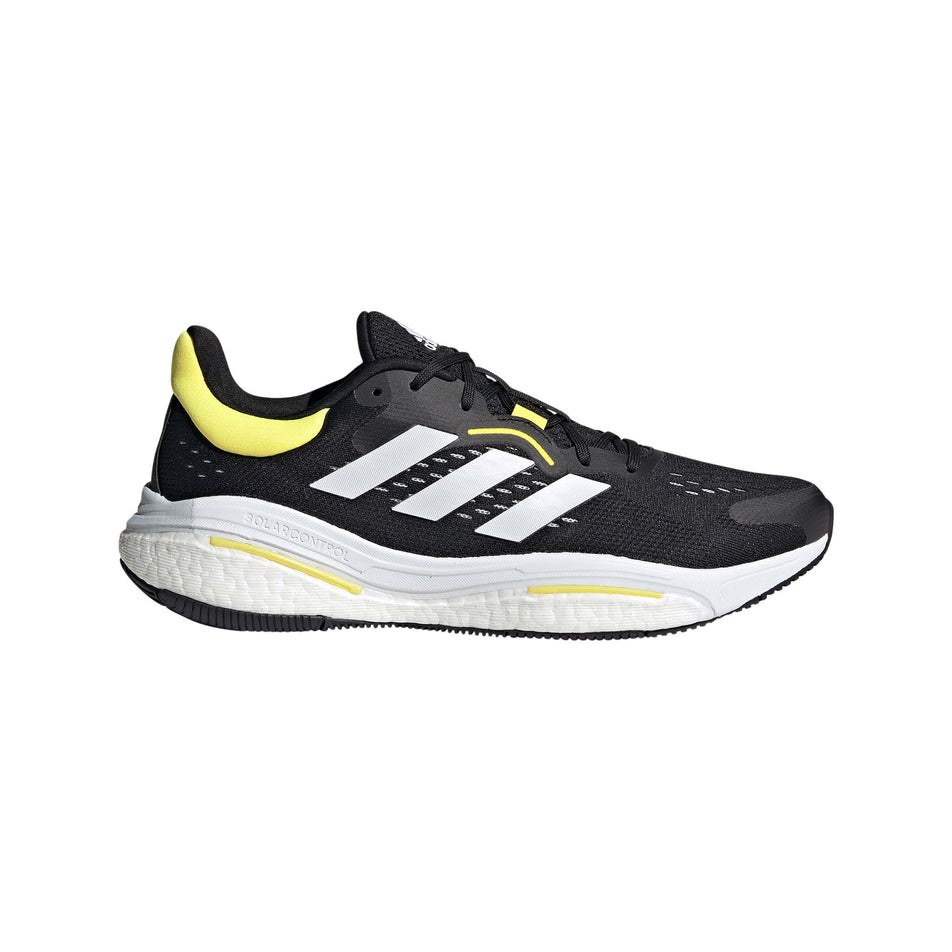 Lateral view of men's adidas solar control running shoes in black (7510264348834)