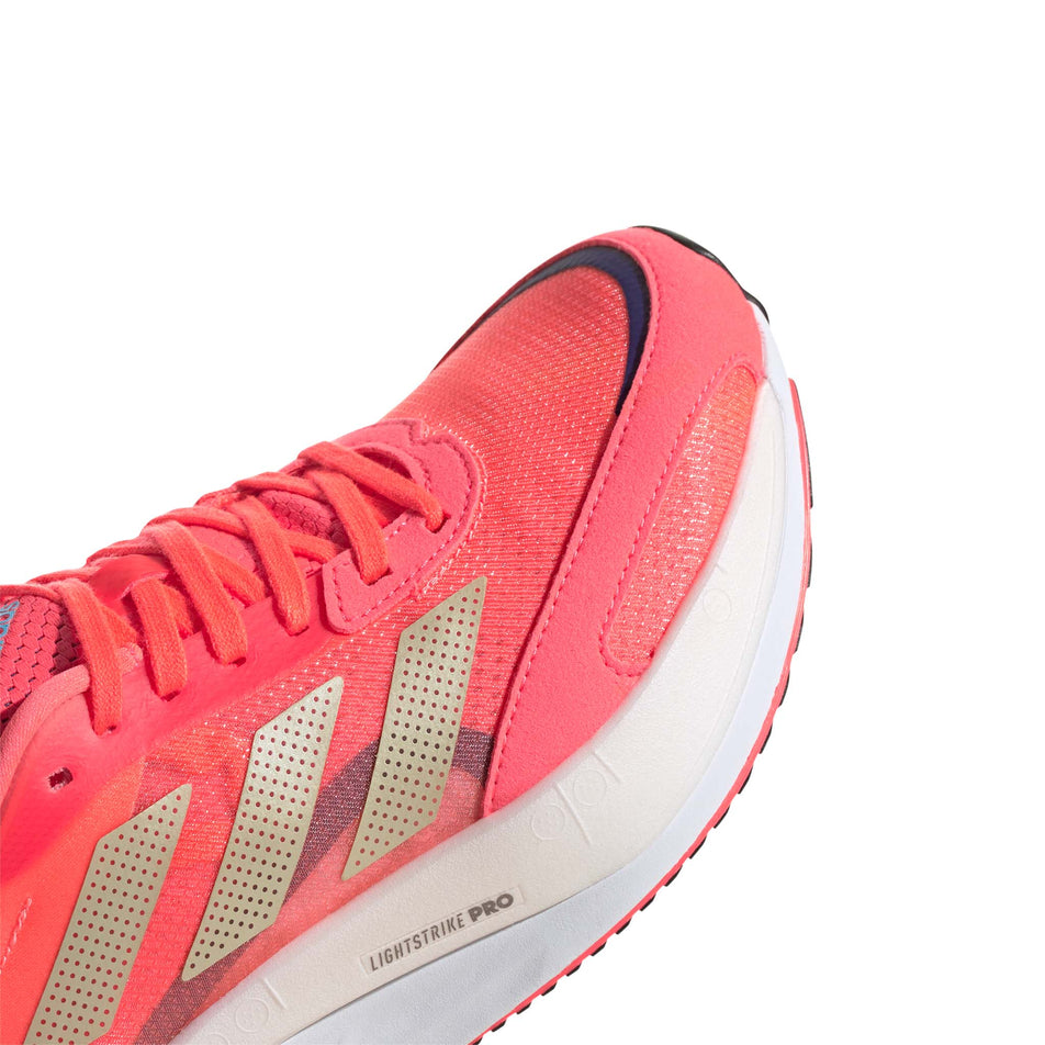 Toebox view of women's adidas adizero boston 10 running shoes (7235421077666)