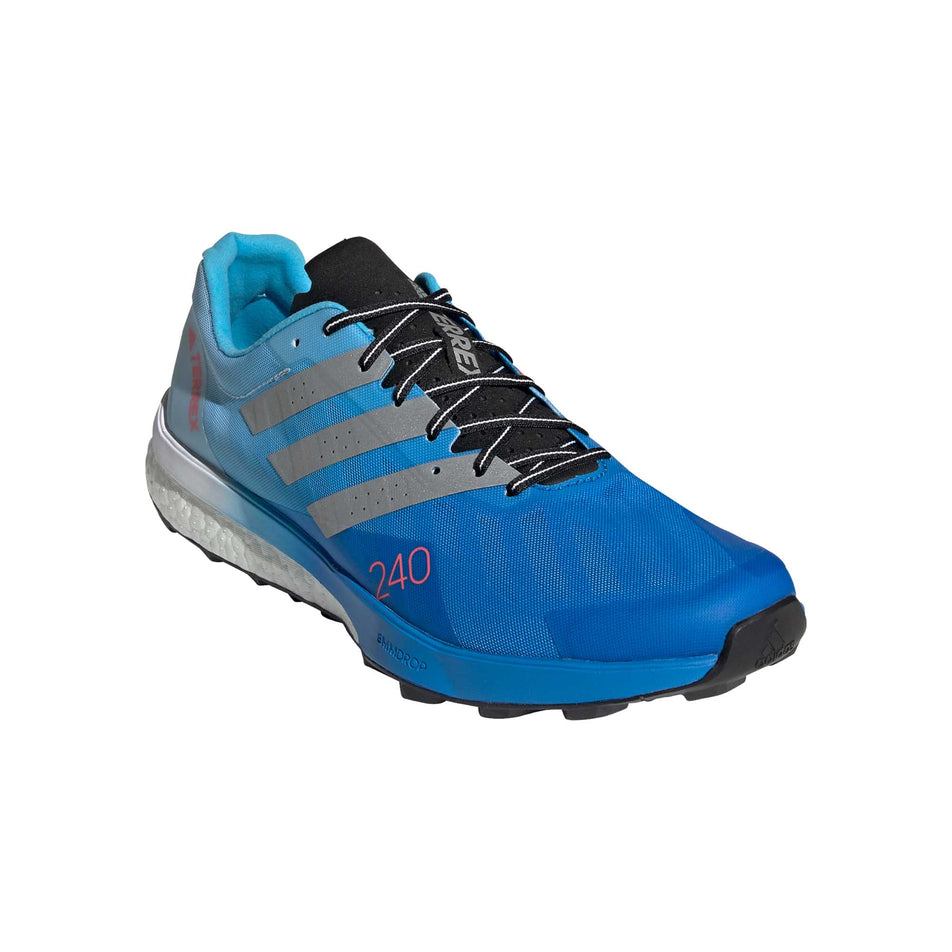 Anterior angled view of men's adidas terrex speed ultra running shoes (7280383492258)