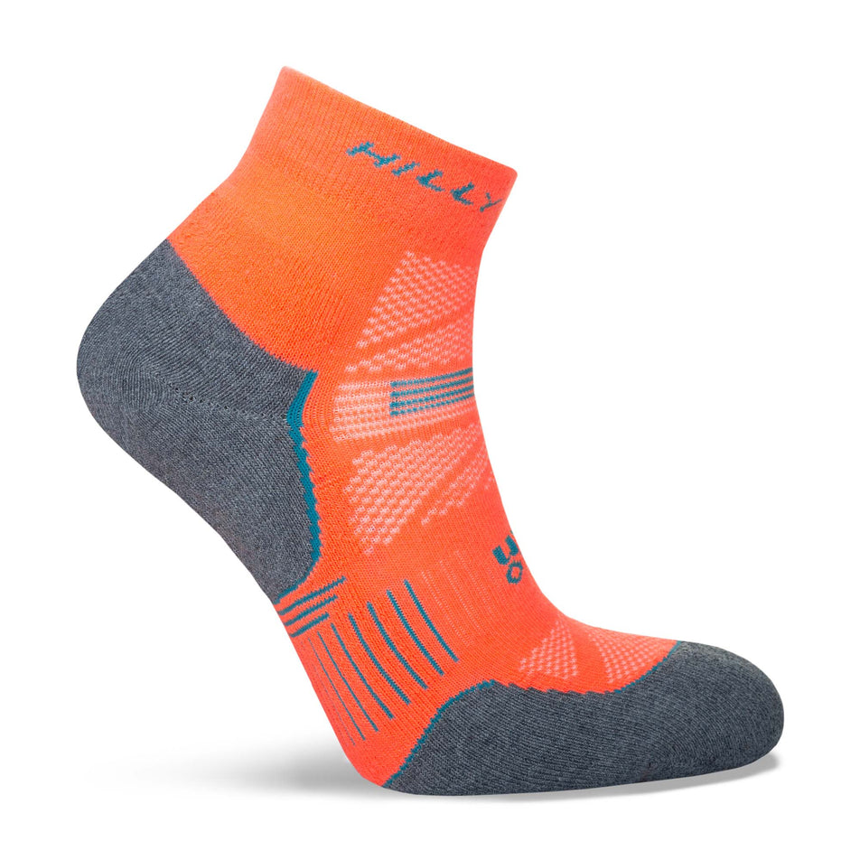 A sock from a pair of Hilly Unisex Supreme Anklet Running Socks (7757357908130)