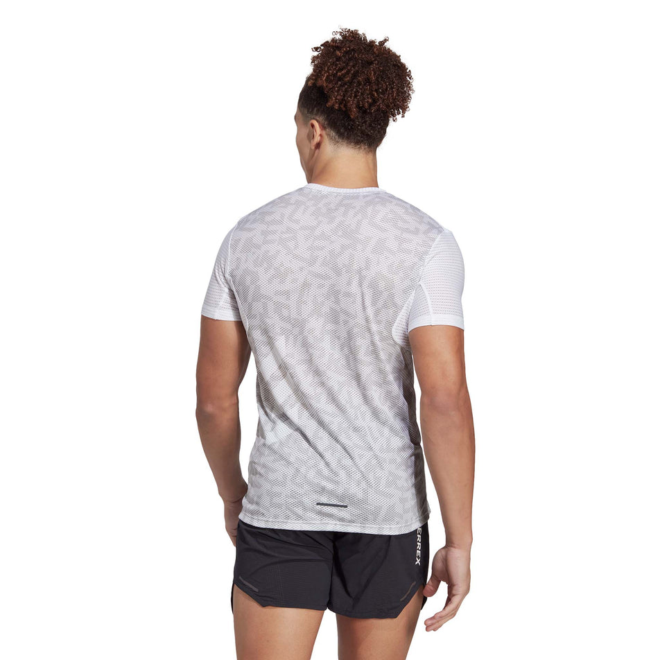 Back view of a model wearing an adidas Men's Agravic Pro T-Shirt (7766904537250)