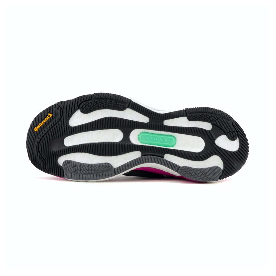 The outsole of the left shoe from a pair of women's adidas Solar Control Running Shoes (7705898778786)