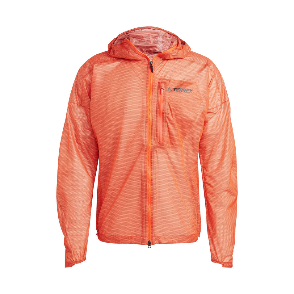 Front view of an adidas Men's Terrex Agravic 2.5L Rain.RDY Jacket (7766903292066)