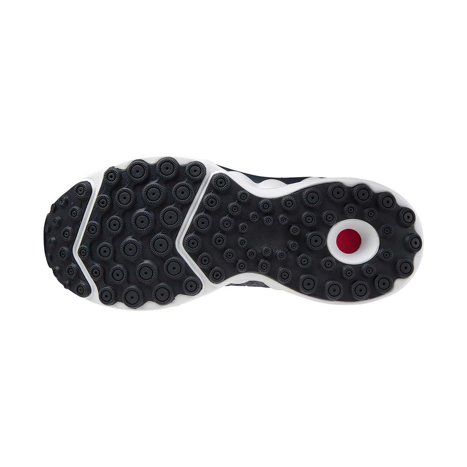 The full outsole on the left shoe from a pair of men's Mizuno Wave Sky Neo (6897398546594)