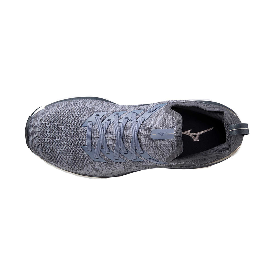 The upper and lace area on the left shoe from a pair of men's Mizuno Wave Sky Neo (6897398546594)