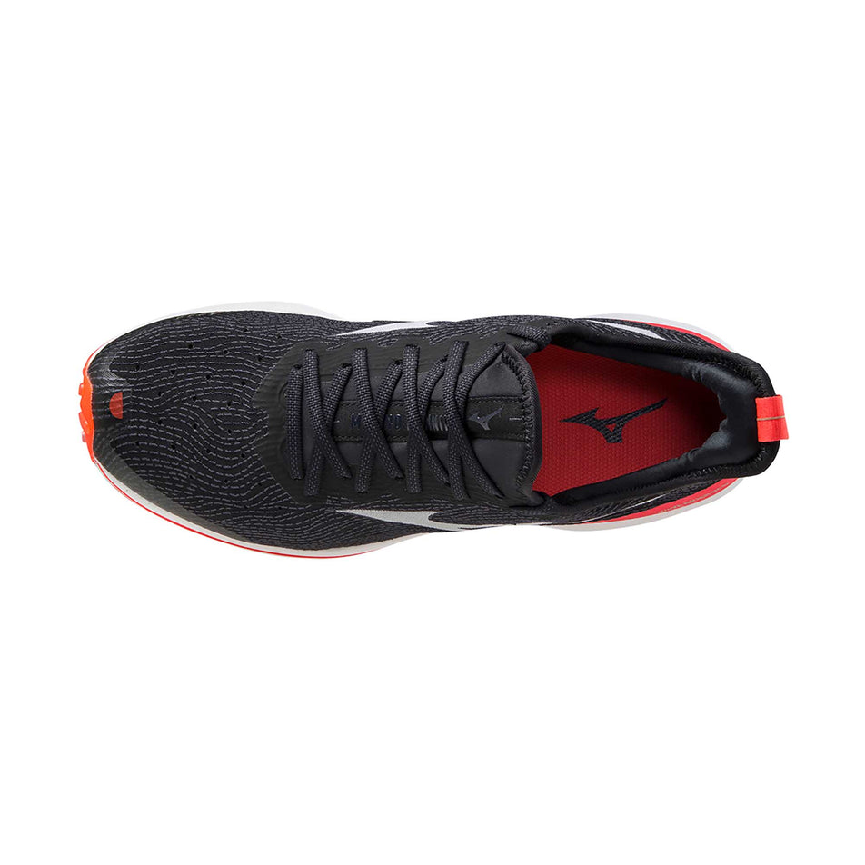 The upper and lace area on the left shoe from a pair of men's Mizuno Wave Rider Neo (6897377181858)