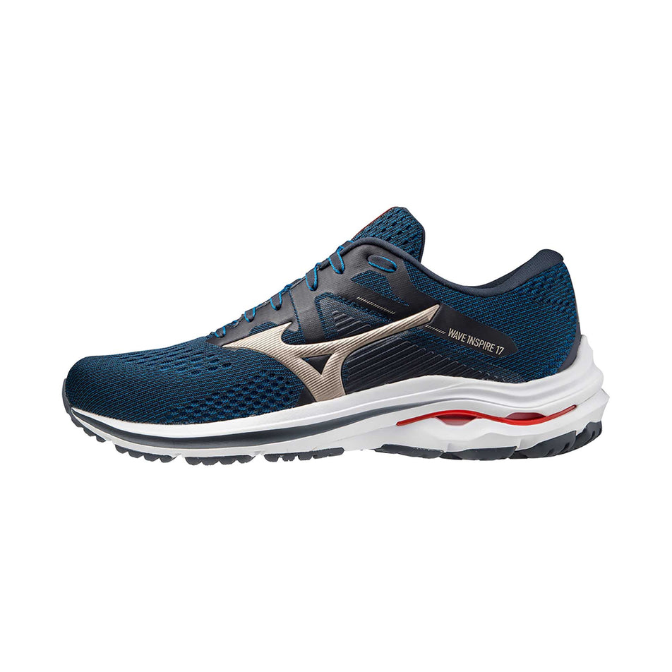 The left shoe from a pair of men's Mizuno Wave Inspire 17 (6897309941922)