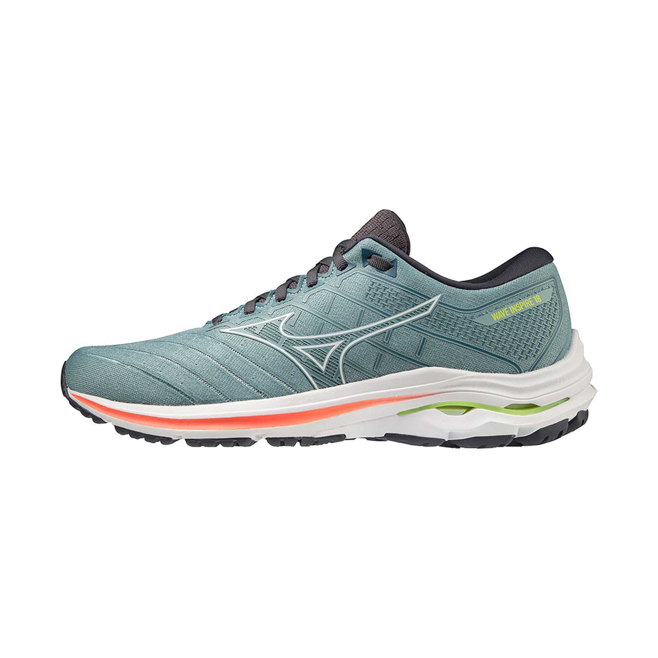 Lateral view of men's mizuno wave inspire 18 running shoes (7232255754402)