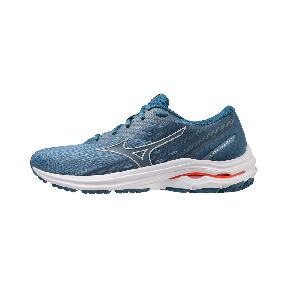 Lateral side of the left shoe from a pair of men's Mizuno Wave Equate 7 Running Shoes (7725221085346)