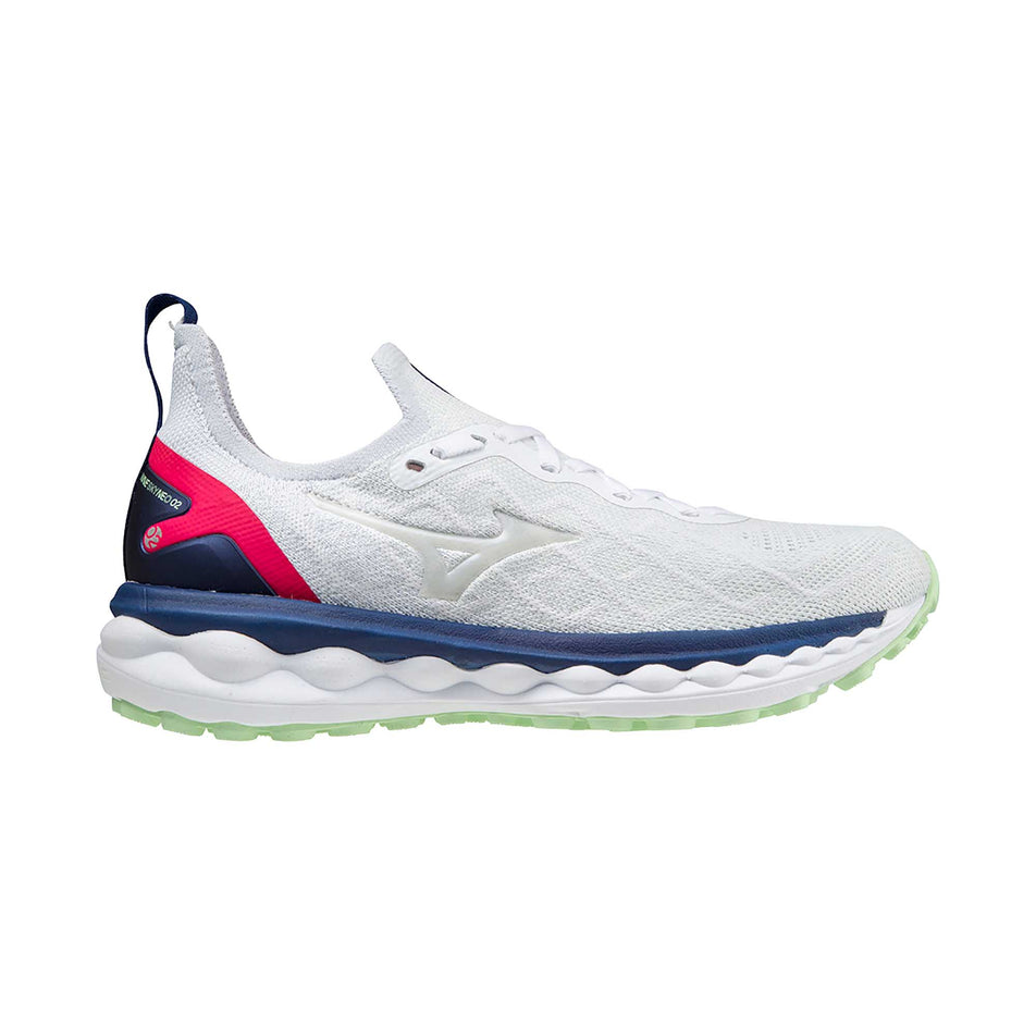 Lateral view of women's mizuno wave sky neo 2 running shoes (6883028697250)