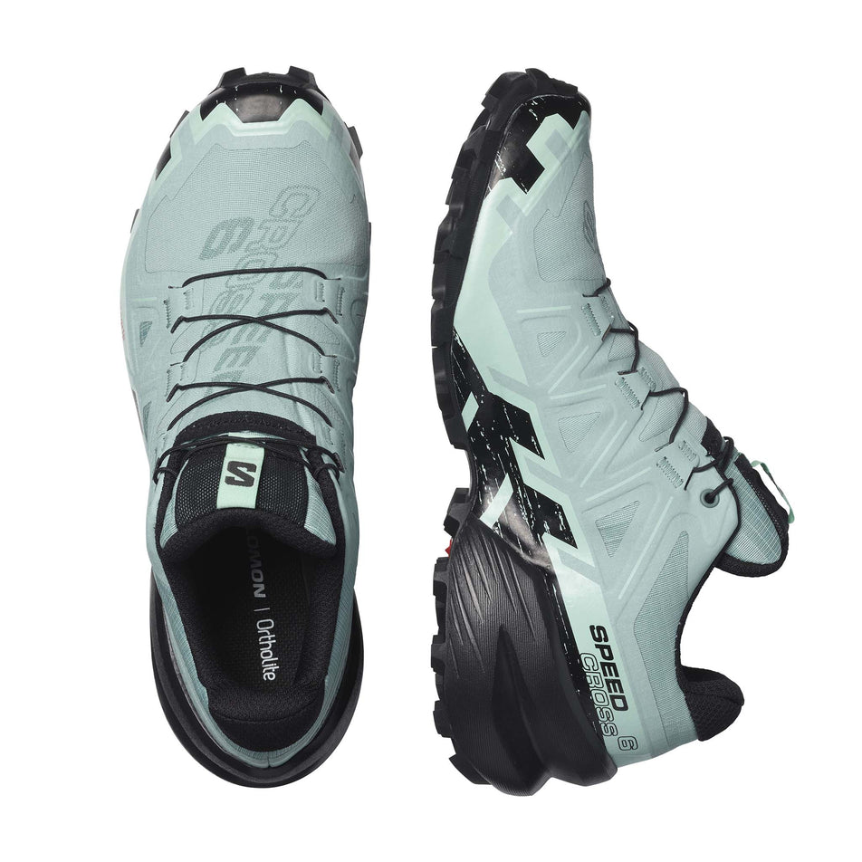 A pair of women's Salomon Speedcross 6 GTX Running Shoes (7772897738914)