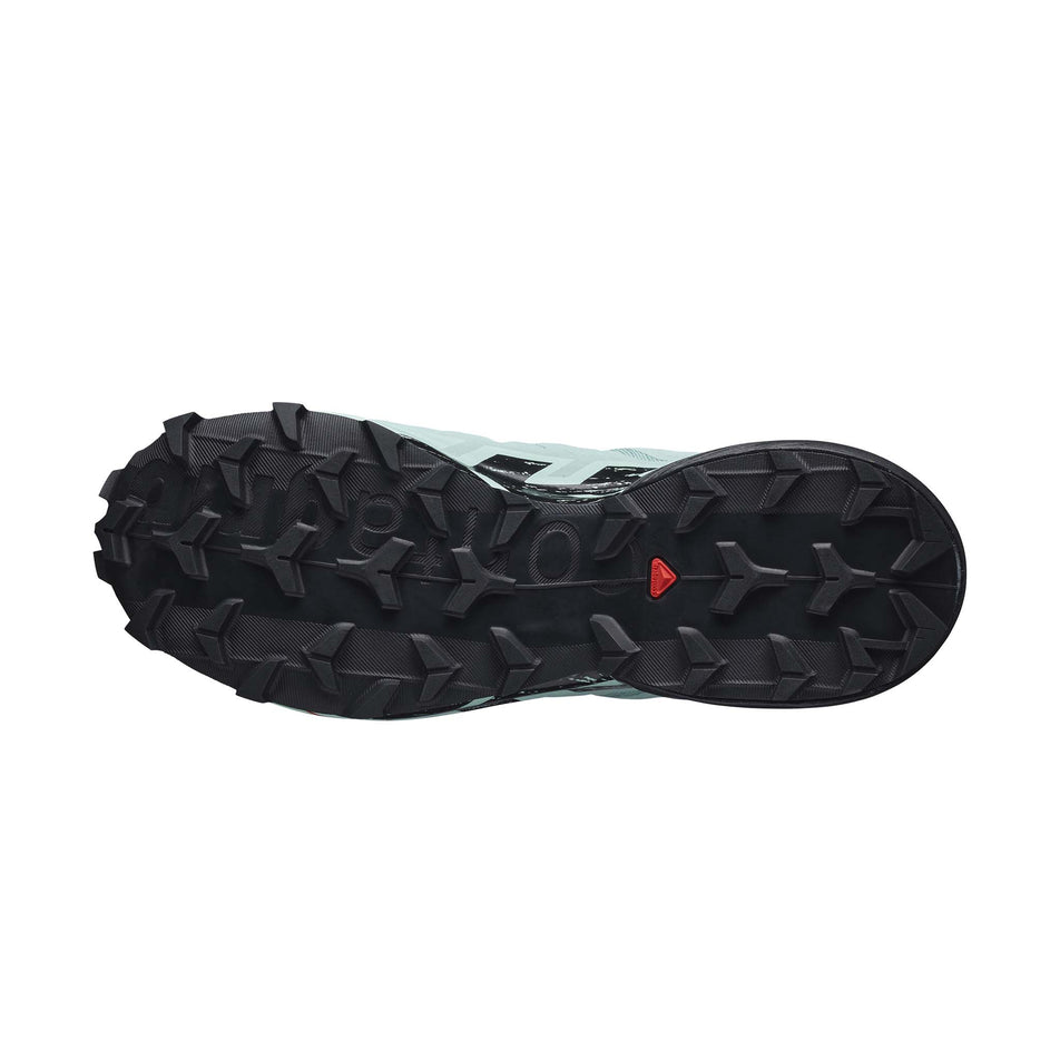 Outsole of the right shoe from a pair of women's Salomon Speedcross 6 GTX Running Shoes (7772897738914)