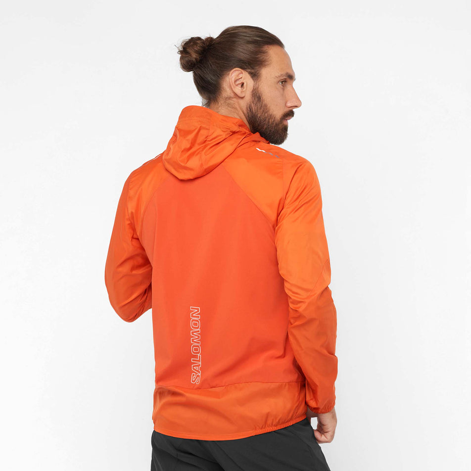 Salomon Men's Bonatti Cross Wind Jacket Hoodie Orange | Run4It