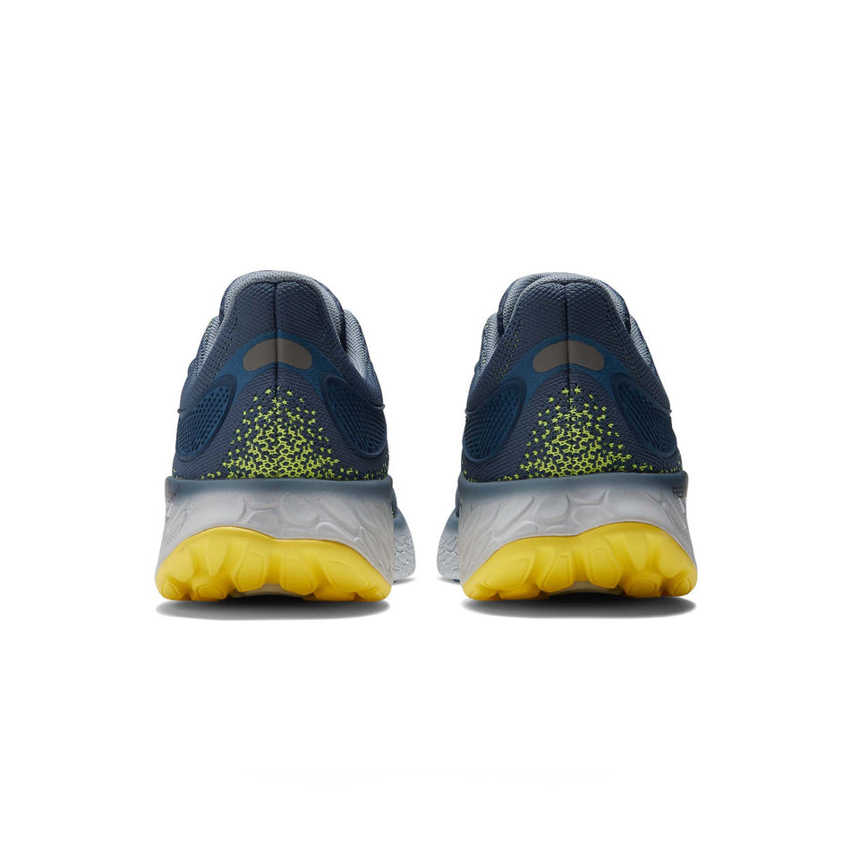 Pair posterior view of New Balance Men's Fresh Foam 1080v12 Running Shoes in blue (7725349011618)
