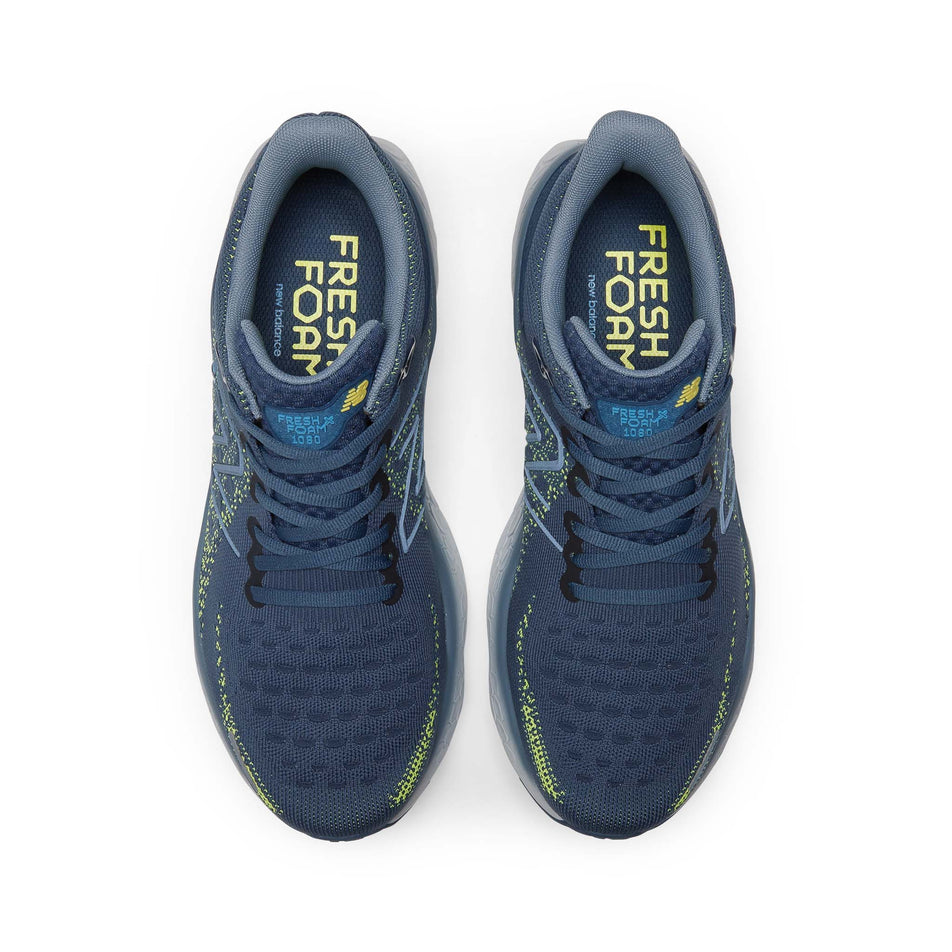 Pair upper view of New Balance Men's Fresh Foam 1080v12 Running Shoes in blue (7725349011618)