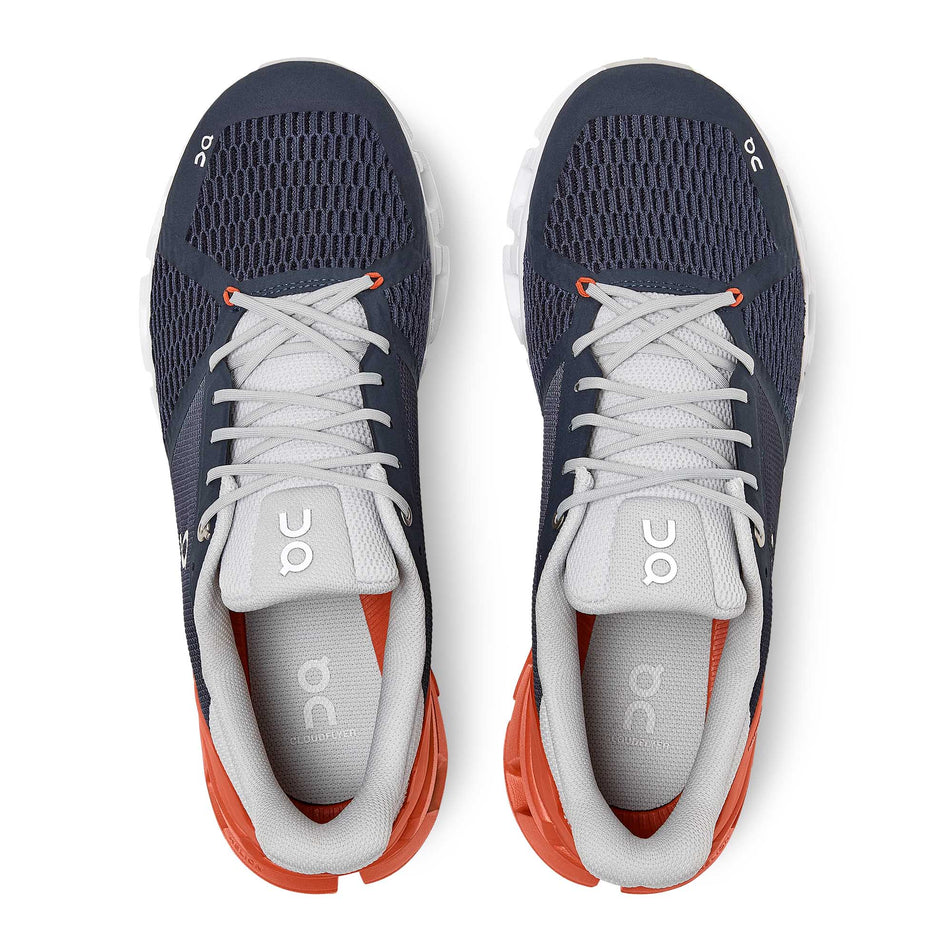 The full upper and lace areas on the left and right shoes from a pair of men's On Running Cloudflyer (6888441118882)