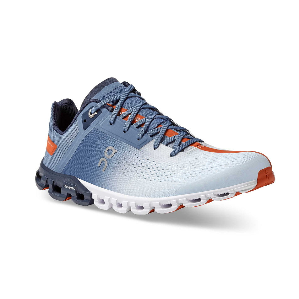 Anterior angled view of men's on cloudflow running shoes (6888371323042)