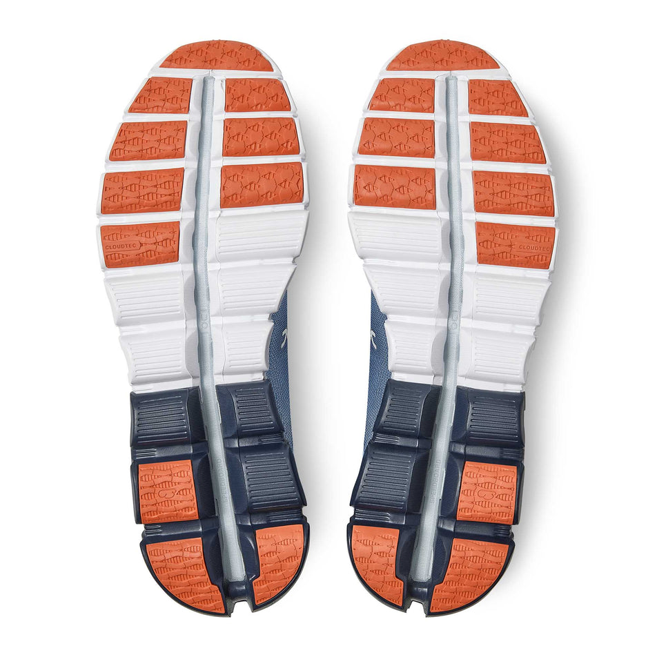 Outsole pair view of men's on cloudflow running shoes (6888371323042)