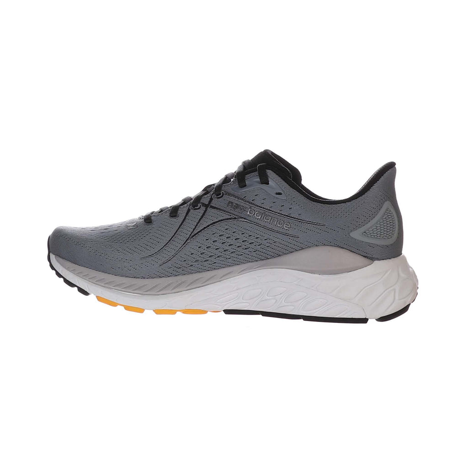 Right shoe medial view of New Balance Men's Fresh Foam 860v13 Running Shoes in grey. (7725349437602)