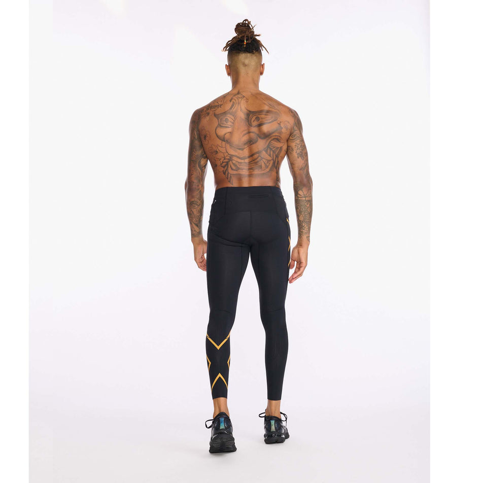 Mens 2XU black Mcs Compression Run Tights