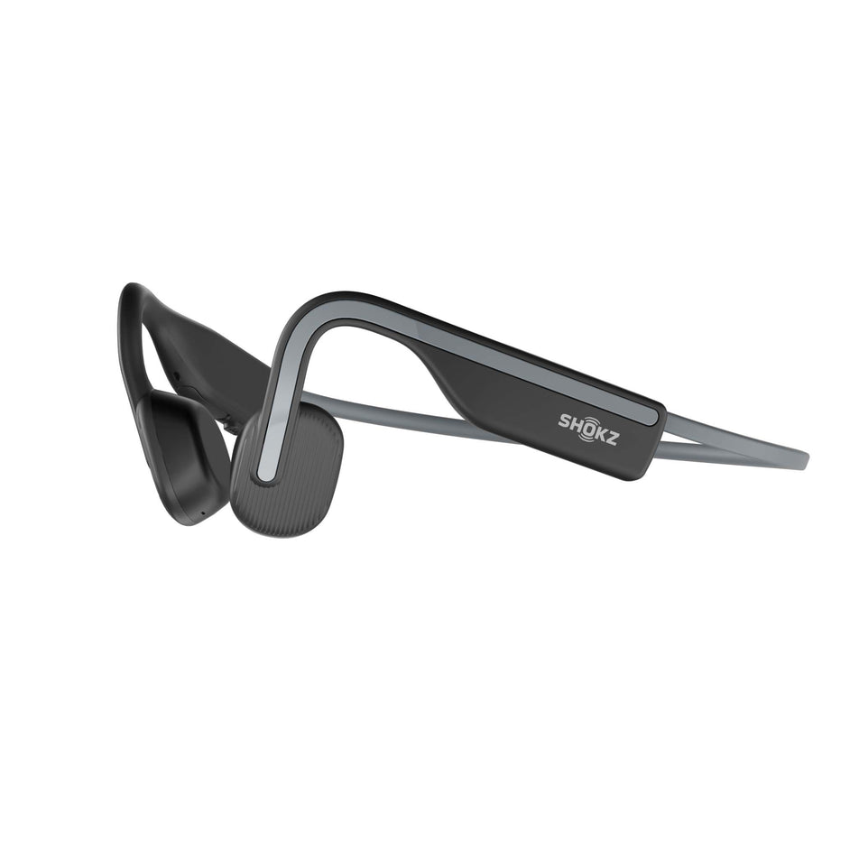 Side angled view of unisex shokz openmove wireless bone conduction headphones (7424723910818)