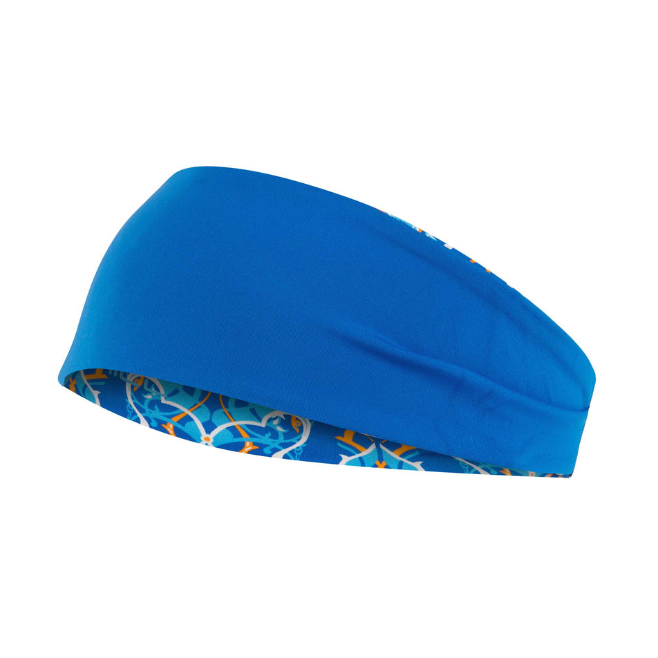 Reversed view of Ronhill Unisex Reversible Contour Running Headband in blue (7601583325346)