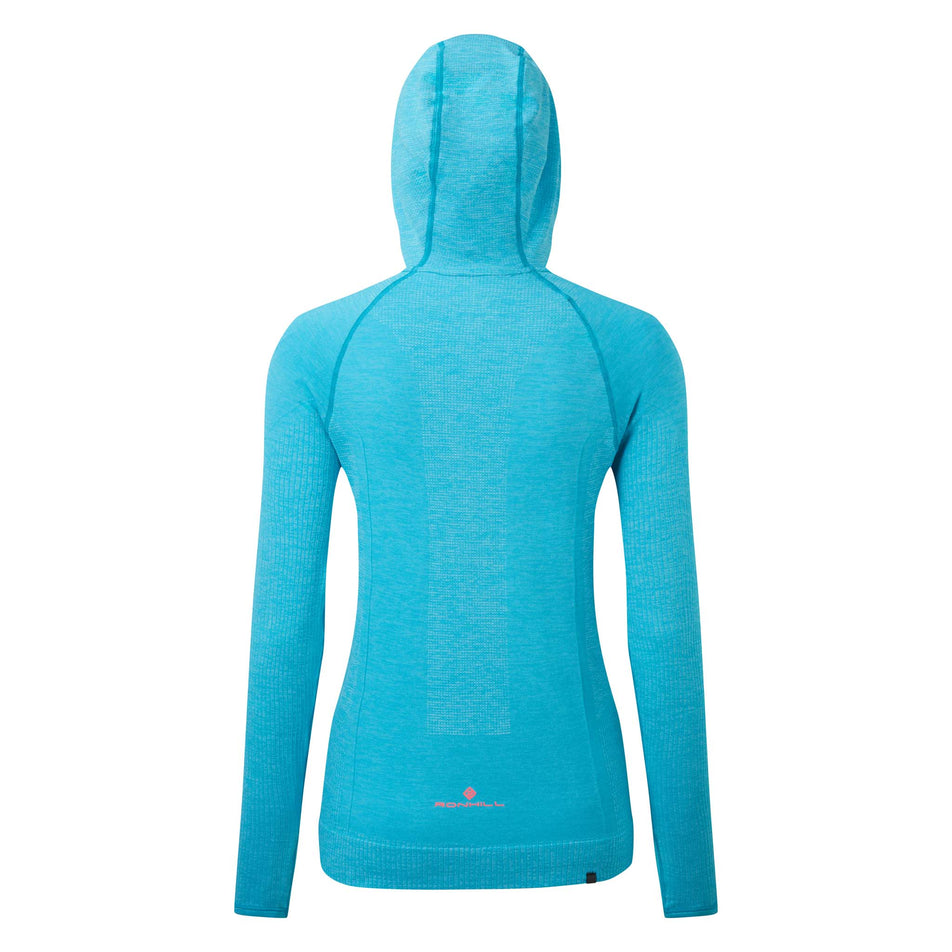 Behind view of women's ronhill life seamless hoodie (7283074531490)
