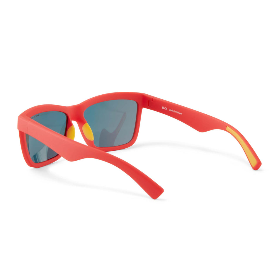 Rear angled view of Ronhill Mexico City Sunglasses in red. (7767689691298)