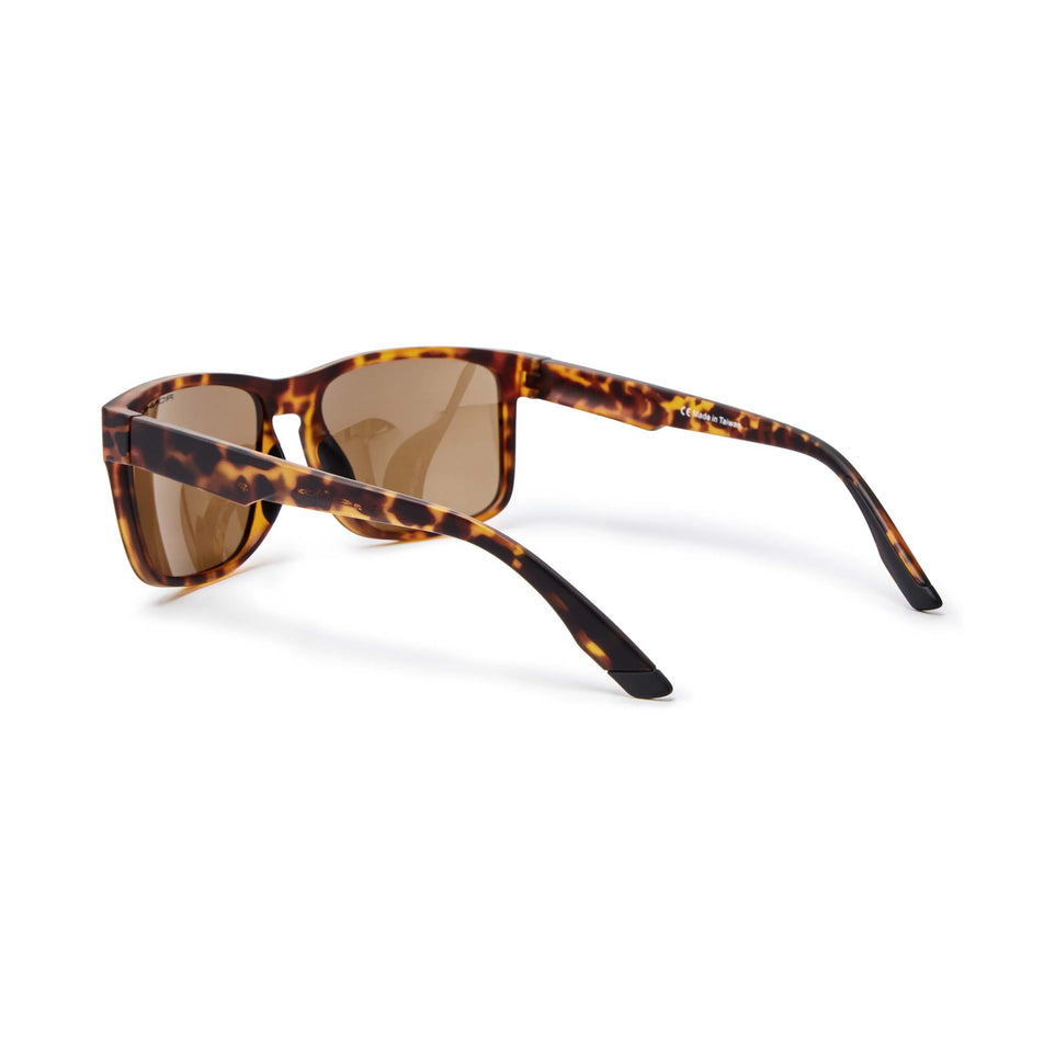 Rear angled view of Ronhill Unisex Mexico City Running Sunglasses in brown (7601368760482)