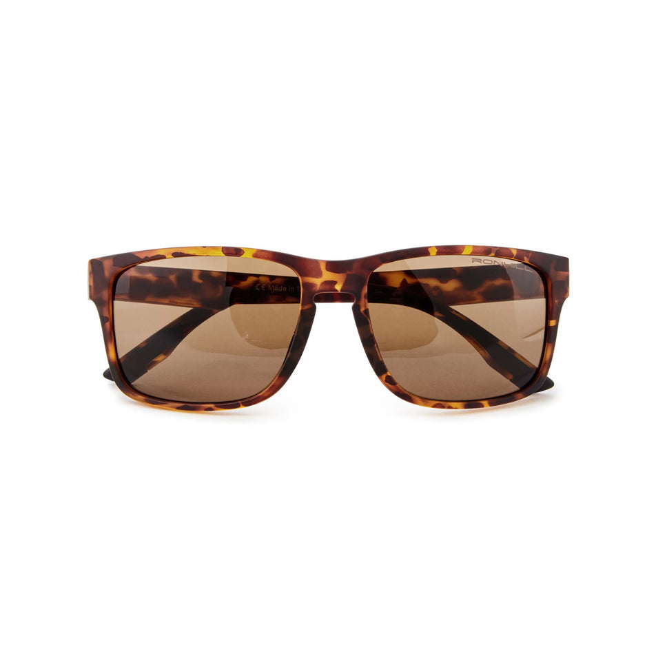 Front folded view of Ronhill Unisex Mexico City Running Sunglasses in brown (7601368760482)