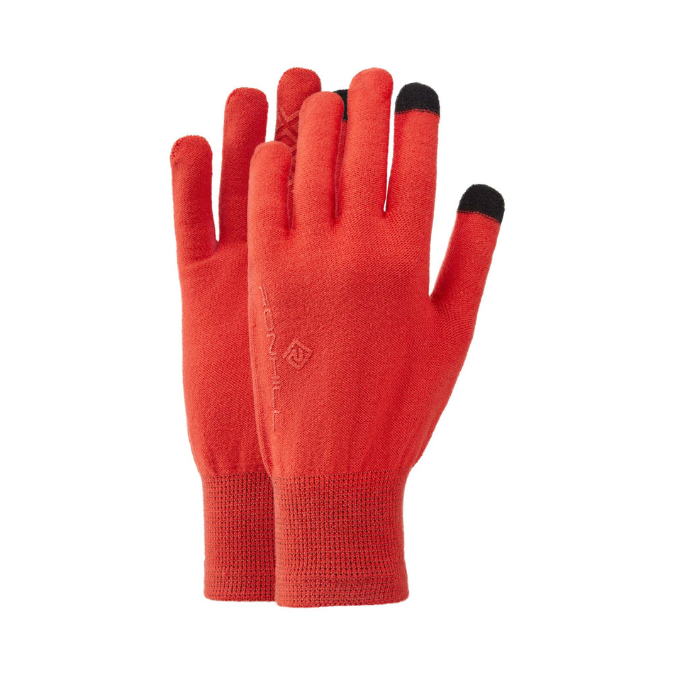 Pair view of Ronhill Merino Seamless Running Glove in red (7601646076066)