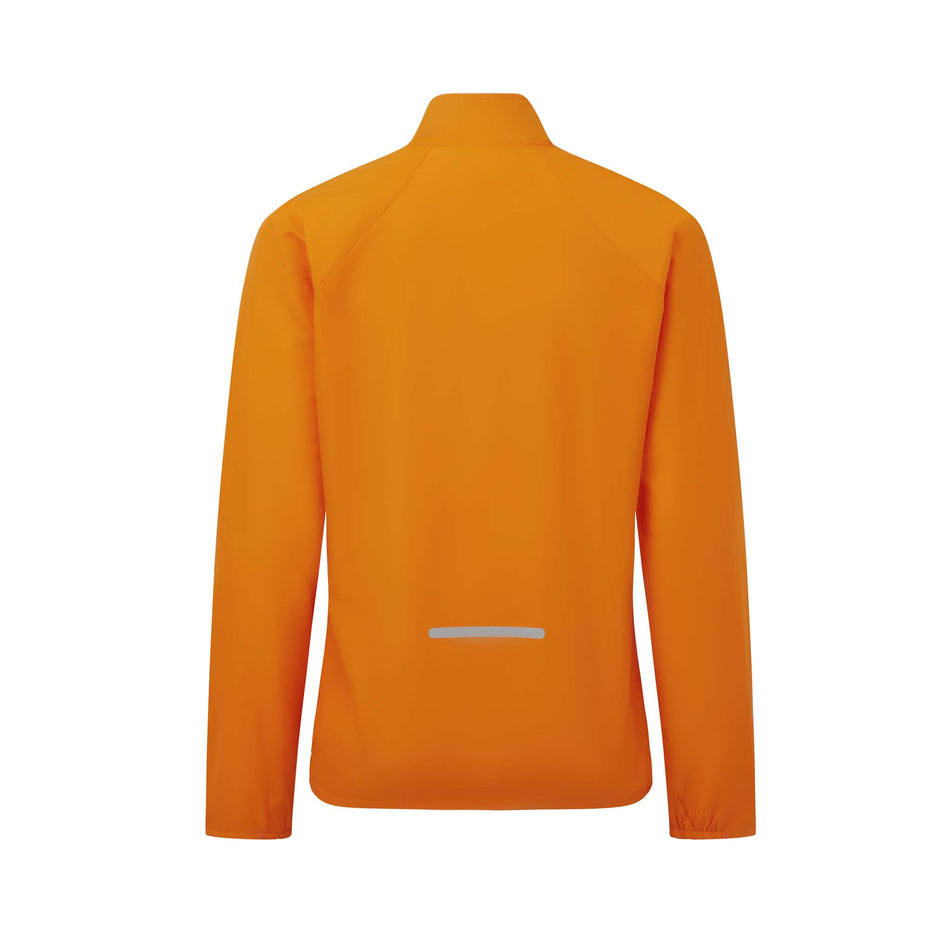 Back view of Ronhill Women's Core Running Jacket in orange (7578008256674)