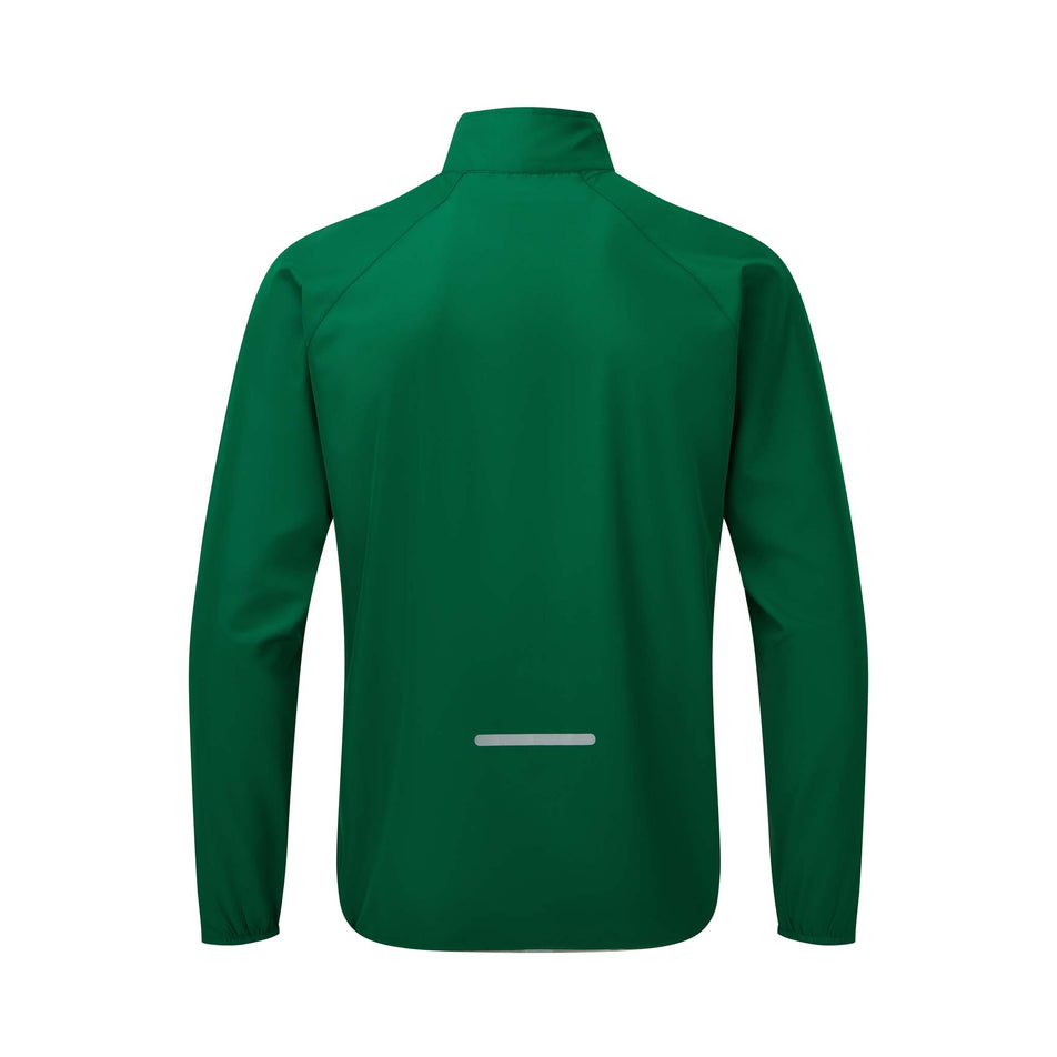 Back view of Ronhill Men's Core Running Jacket in green (7574271361186)