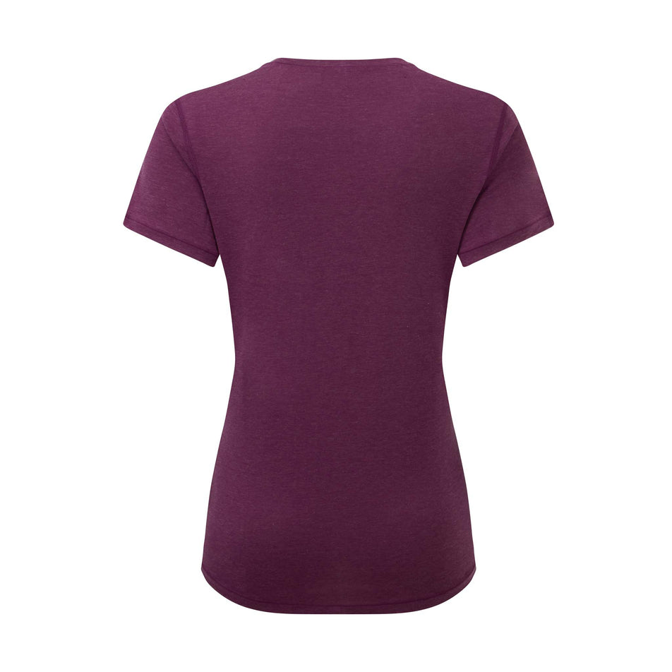 Back view of Ronhill Women's Life Tencel S/S Running Tee in purple (7577988858018)
