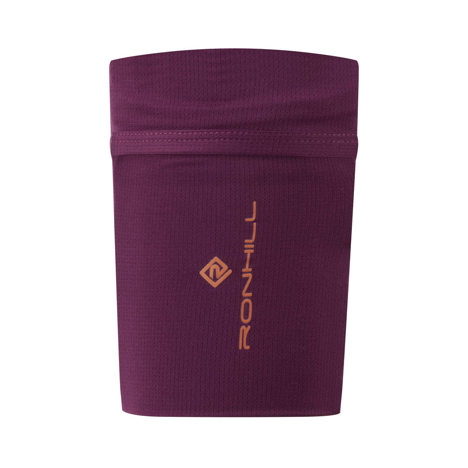 Front view of Ronhill Unisex Stretch Arm Running Pocket in purple (7601356931234)