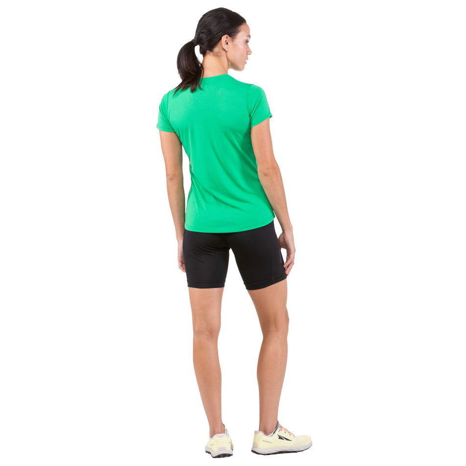 Back view of a model wearing a Ronhill Women's Core S/S Tee (7743609929890)