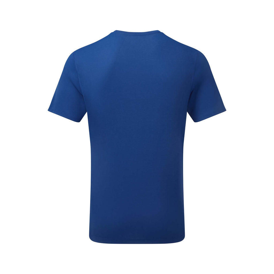 Back view of Ronhill Men's Core S/S Running Tee in blue (7574448963746)
