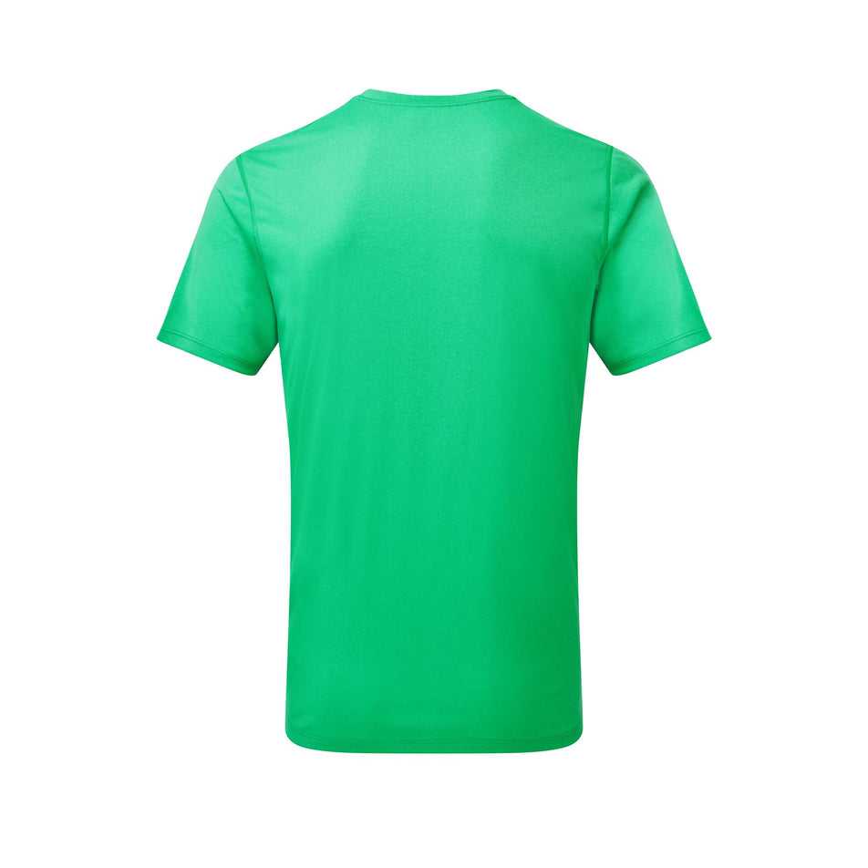 Back view of Ronhill Men's Core S/S Running Tee in green. (7743601410210)