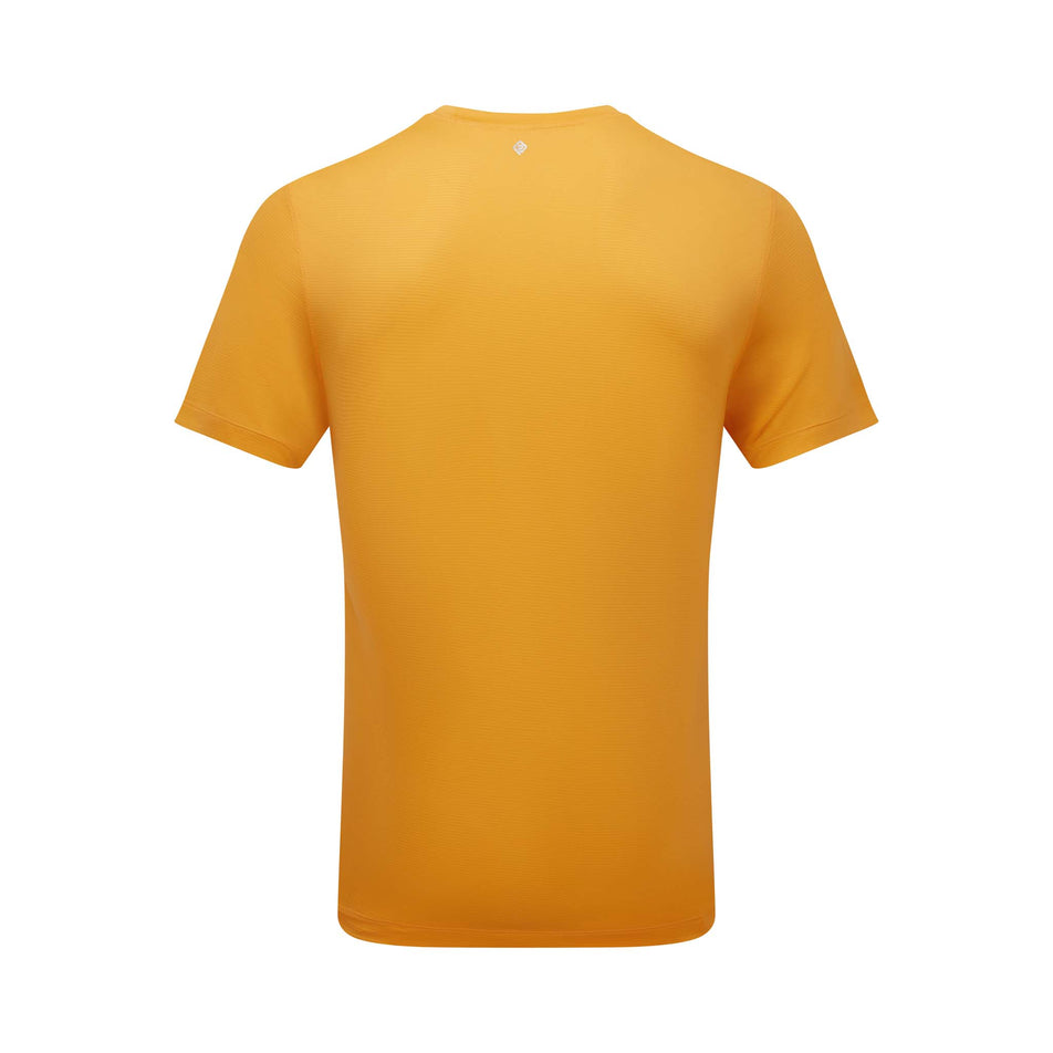 Back view of men's ronhill tech s/s running tee in yellow (7572974862498)