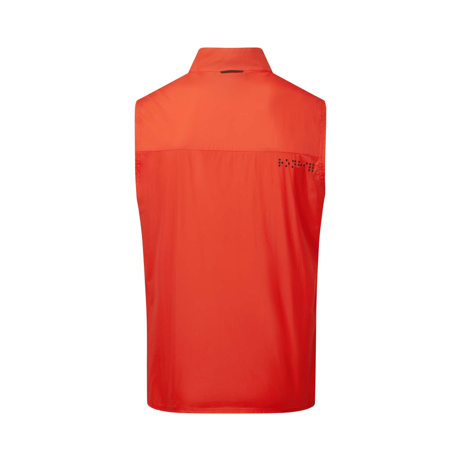 Back view of Ronhill Men's Tech LTW Running Gilet in red (7593191112866)