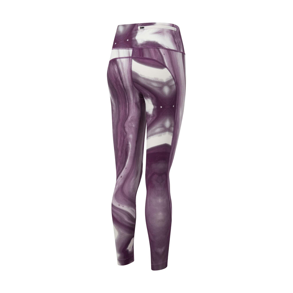 Rear view of Ronhill Women's Life Running Tight in purple (7579971485858)