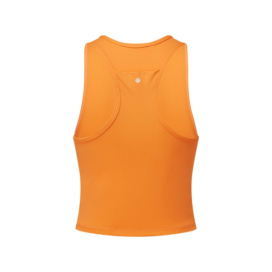 Back view of Ronhill Women's Life Balance Running Tank in orange (7579958706338)