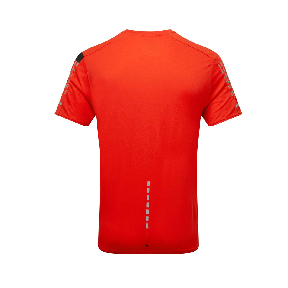 Back view of Ronhill Tech Afterhours S/S Running Tee in red (7592338489506)