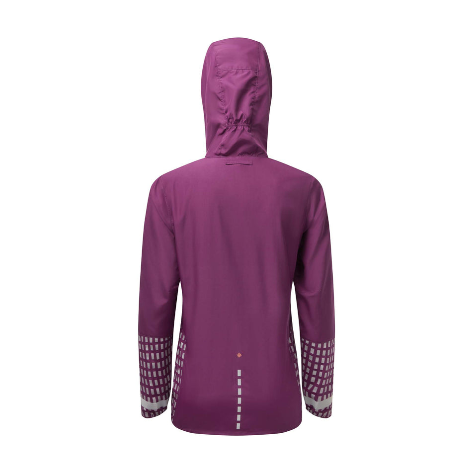 Rear view of Ronhill Women's Tech Afterhours running Jacket in purple (7572830159010)