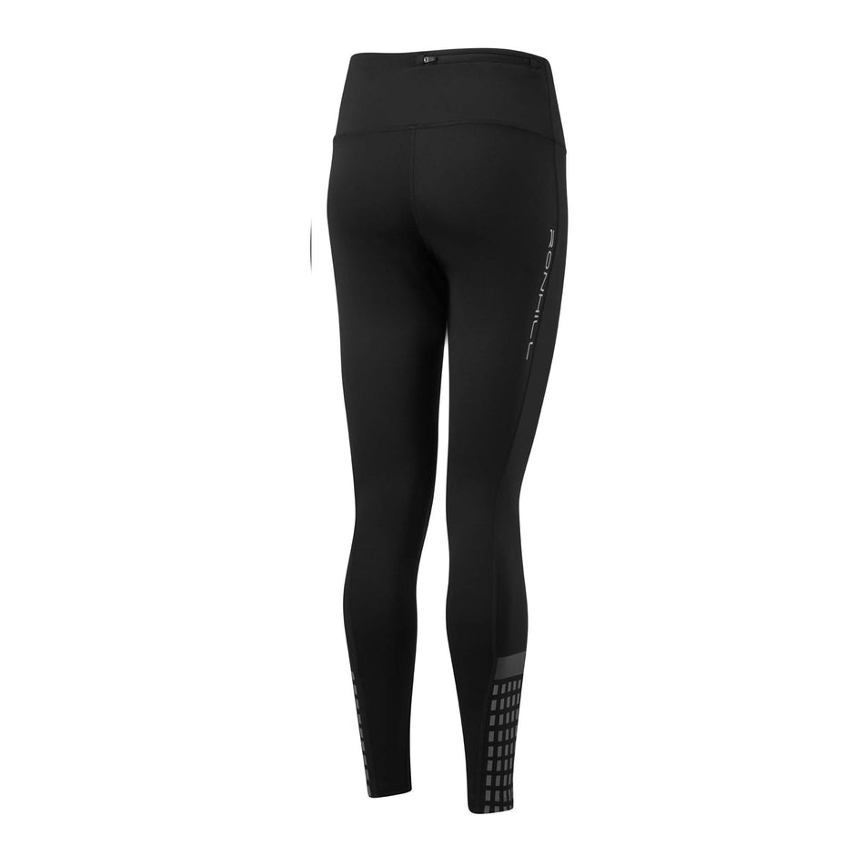 Rear view of Ronhill Women's Tech Afterhours Running Tight in black (7572894580898)