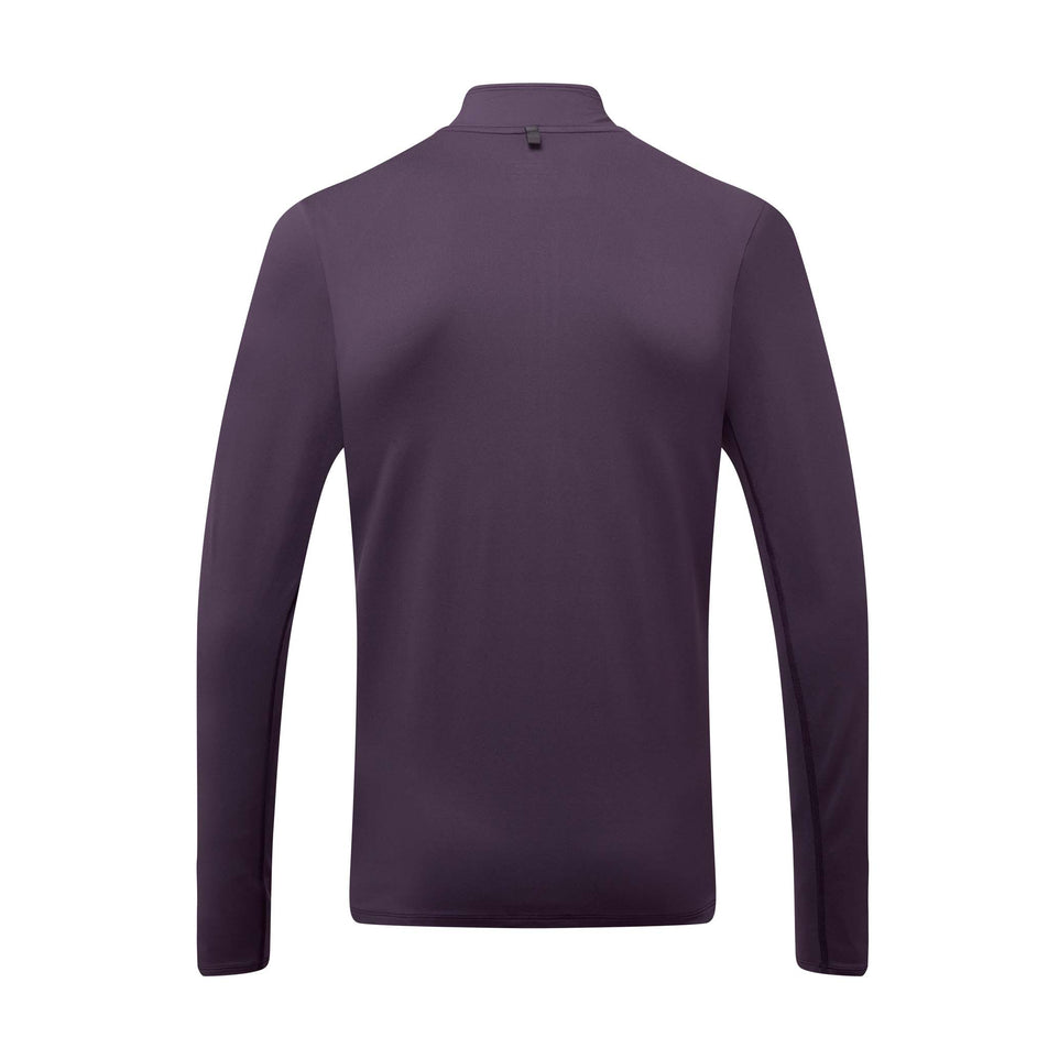 Back view of Ronhill Men's Life Practice 1/2 Zip Running Tee in purple. (7743623823522)