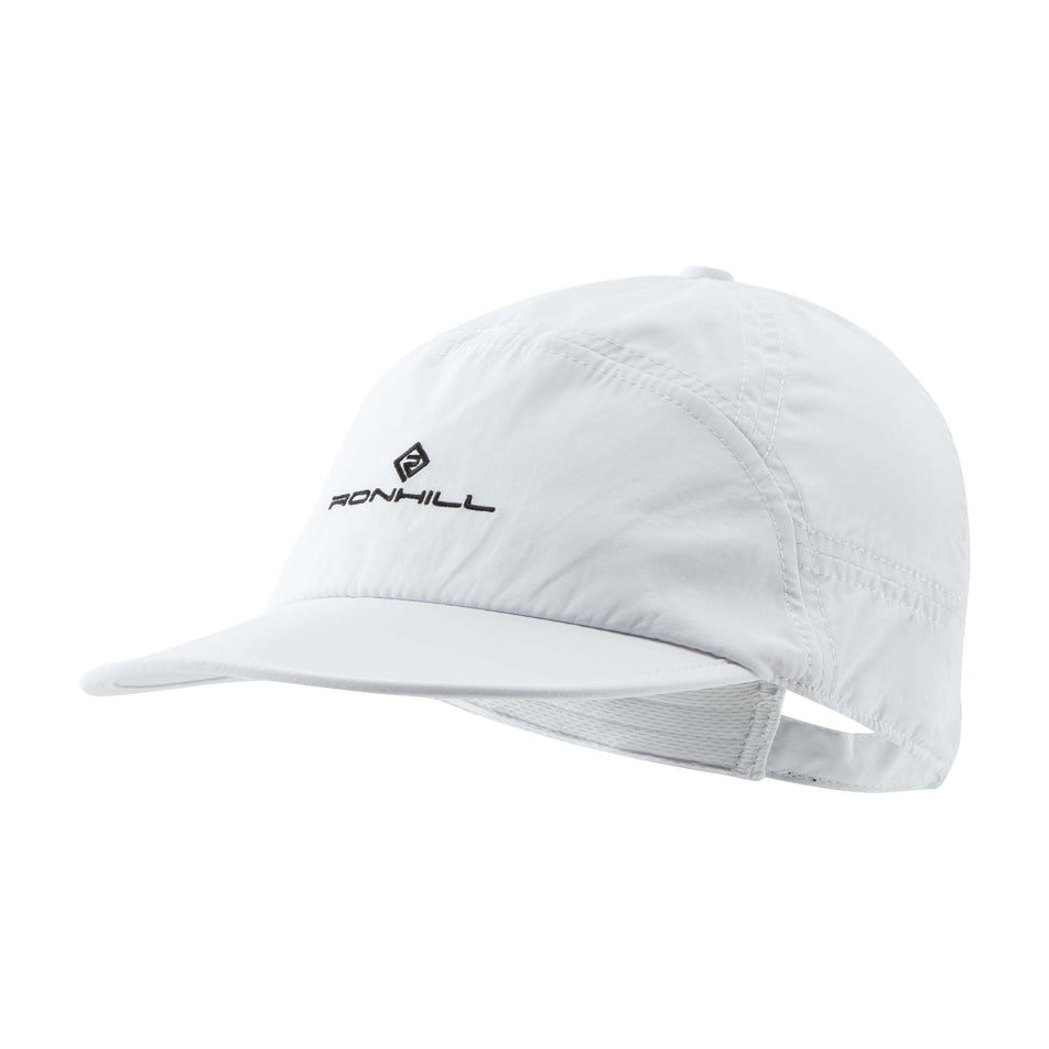 Front view of Ronhill Unisex Sun Running Cap in white. (7767677567138)