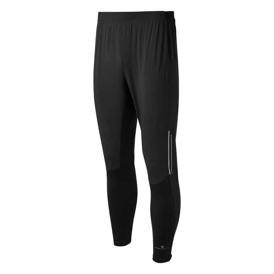 Front view of Ronhill Men's Tech Flex Pant in black (6905440108706)