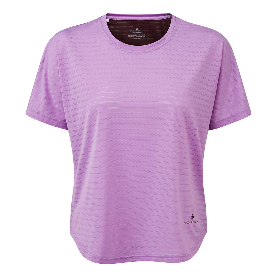 Front View of Women's Ronhill Life Agile S/S Tee (6906144850082)